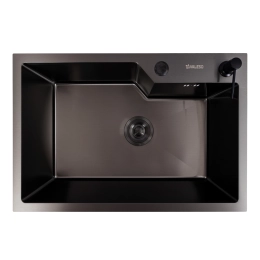 Кухонная мойка VALESO Handmade 65х43 PVD (3,0/0,8) черная