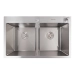 Кухонная мойка нержавейка 78*48 VALESO Handmade на две чаши (3.0/0.8) - Фото №1