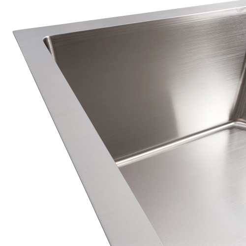 Кухонная мойка VALESO Handmade 65х43 нержавейка (3,0/0,8) - Фото № 3