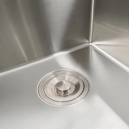 Кухонная мойка нержавейка 40*50 VALESO Handmade сифон, крепление и дозатор в комплекте (толщина 3,0/1,5) - Фото № 4