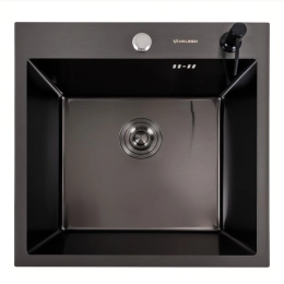 Kitchen sink 50*50 PVD black Valeso Handmade ECN (2.0/0.5)