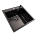 Kitchen sink 50*50 PVD black Valeso Handmade ECN (2.0/0.5) - Фото № 1