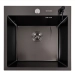 Kitchen sink 50*50 PVD black Valeso Handmade ECN (2.0/0.5) - Фото №1