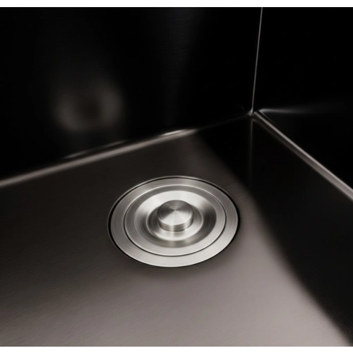 Кухонная мойка PVD черная 40*50 VALESO Handmade (толщина 3,0/1,5) - Фото № 1