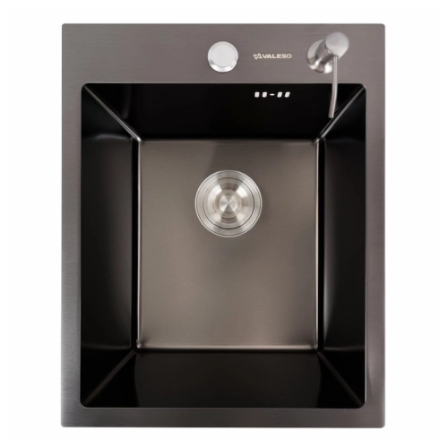 Кухонная мойка PVD черная 40*50 VALESO Handmade (толщина 3,0/1,5)