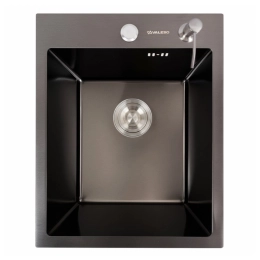 Кухонная мойка PVD черная 40*50 VALESO Handmade (толщина 3,0/1,5)