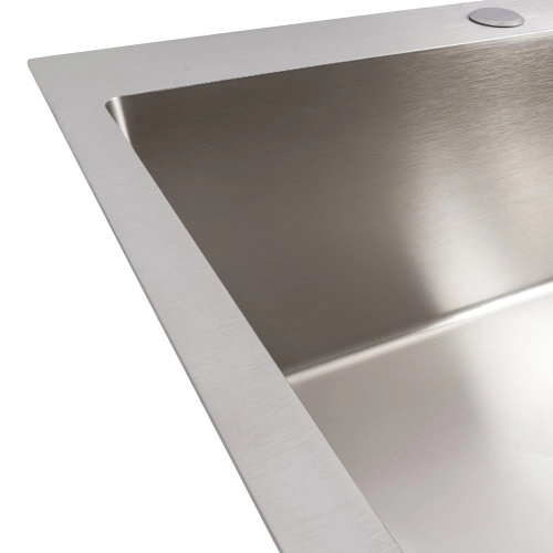 Кухонная мойка нержавейка 60*50 VALESO Handmade ECN (2,0/0,5) - Фото № 3