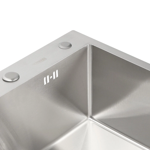 Кухонна мийка VALESO Handmade 600х450х220 (товщина 3,0/1,5 мм +  дозатор в комплекті) - Фото № 9