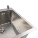 Кухонная мойка 50*50 нержавейка Valeso Handmade (сифон круглый, 3,0/0,8) - Фото № 2