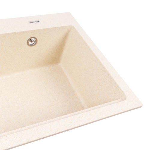 Гранитная мойка для кухни VALESO NIKA 7545 матовая Песок - Фото № 2