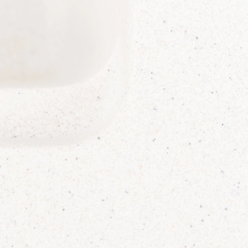 Гранитная мойка для кухни VALESO NIKA 7545 матовая Белая в точку - Фото № 5