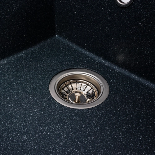 VALESO SOLID 7843 Granite Kitchen Sink, Matte Anthracite - Фото № 4