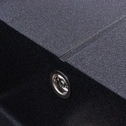 Гранитная мойка для кухни VALESO SOLID 7843 матовая Карбон - Фото № 5