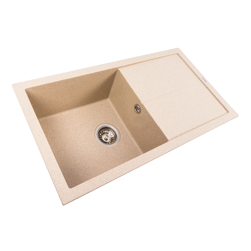 Гранитная мойка для кухни VALESO SOLID 7843 матовая Сафари - Фото № 1