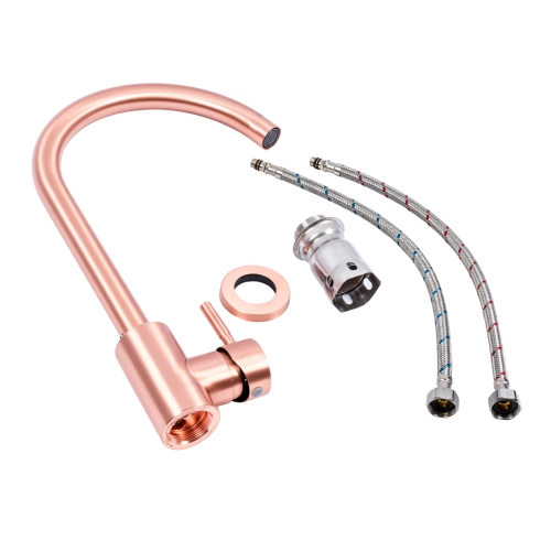 Кухонный смеситель VALESO JW449 PVD медный - Фото № 1