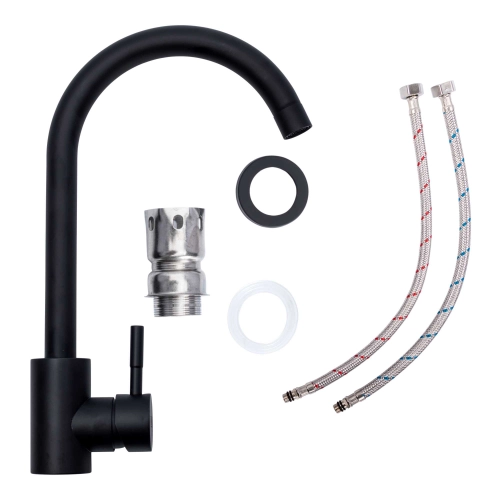 Смеситель кухонный VALESO BG76 (черный) - Фото № 1