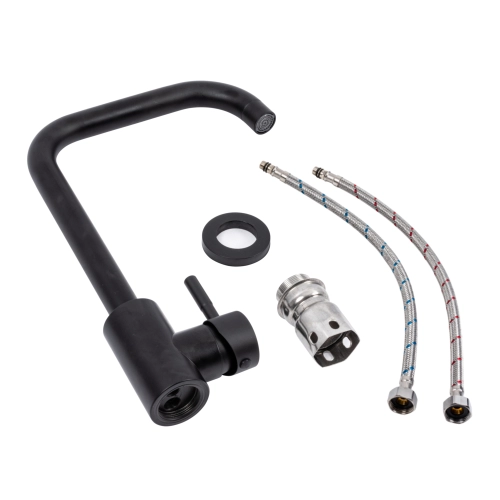 Смеситель кухонный VALESO BG77 (черный) - Фото № 1