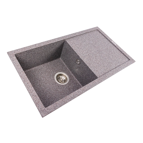 Гранитная мойка для кухни VALESO SOLID 7843 матовая Микс - Фото № 1