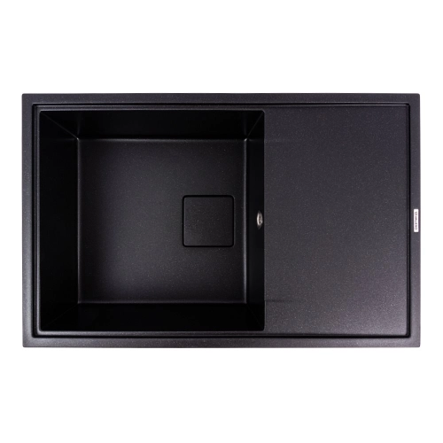 Гранитная мойка для кухни VALESO GALANS 7850 матовая Черный металлик