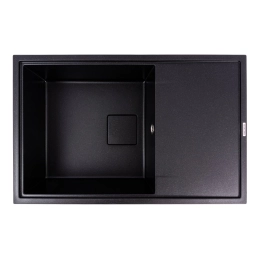 Гранитная мойка для кухни VALESO GALANS 7850 матовая Черный металлик