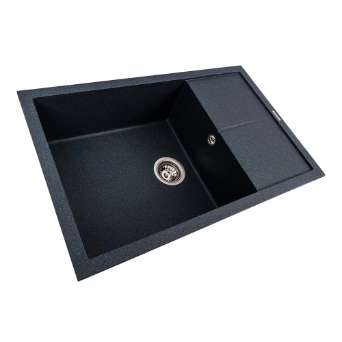 Гранитная мойка для кухни VALESO CALYPSO 7950 матовая Антрацит - Фото № 1