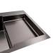 Кухонная мойка Valeso Handmade CM 78×50C L (PVD чёрная) с углублённой полкой - Фото № 1