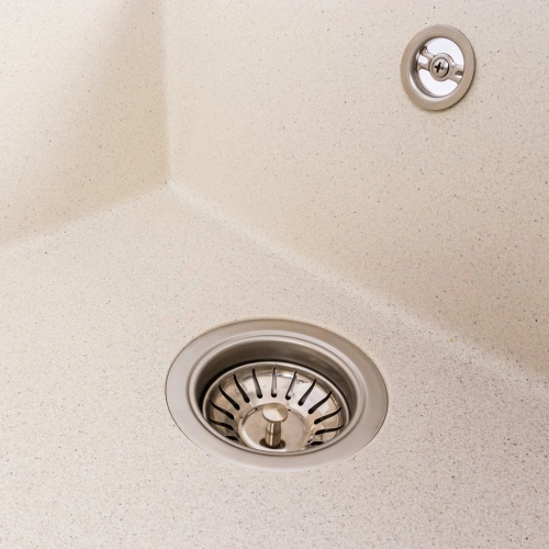 Гранитная мойка для кухни VALESO CRIPTA 6550 Белая в точку - Фото № 4