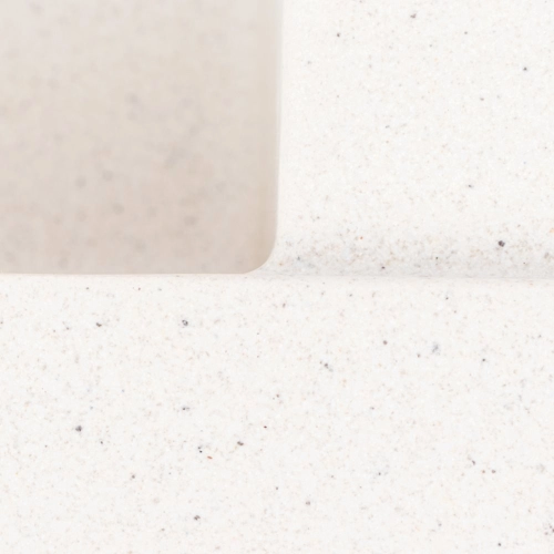 Гранитная мойка для кухни VALESO CRIPTA 6550 Белая в точку - Фото № 6