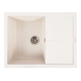 Гранитная мойка для кухни VALESO CRIPTA 6550 Белая в точку