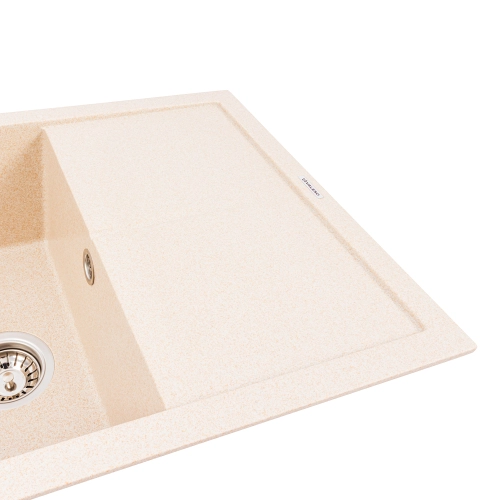Гранитная мойка для кухни VALESO CRIPTA 6550 матовая Сафари - Фото № 2