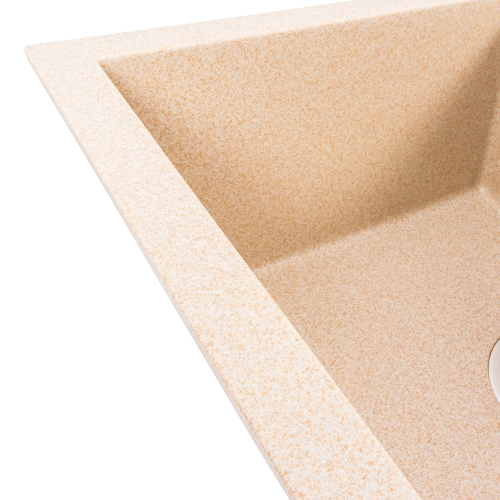 Гранитная мойка для кухни VALESO CRIPTA 6550 матовая Сафари - Фото № 3