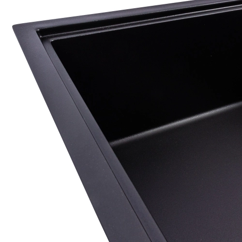 Гранитная мойка для кухни VALESO GALANS 7850 матовая Черная - Фото № 3