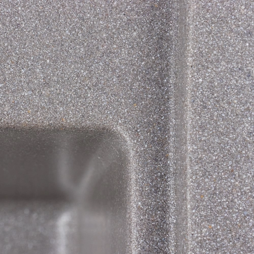 Гранитная мойка для кухни VALESO SHERLIT 6050 матовая Серый Мусон - Фото № 5