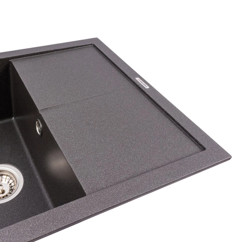 Гранитная мойка для кухни VALESO CALYPSO 7950 матовая Морион - Фото № 2