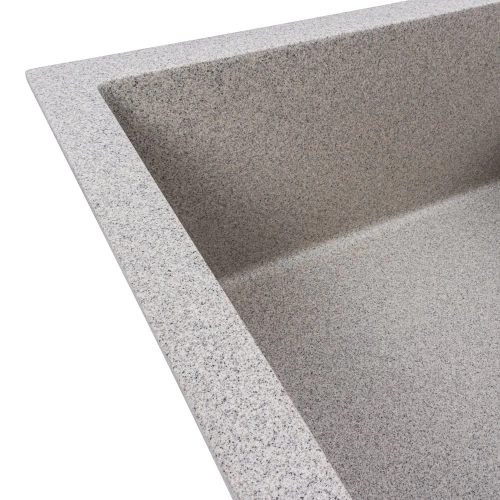 VALESO CALYPSO 7950 Granite Kitchen Sink, Matte Grey - Фото № 3