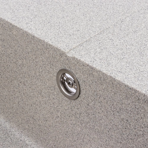 VALESO CALYPSO 7950 Granite Kitchen Sink, Matte Grey - Фото № 5