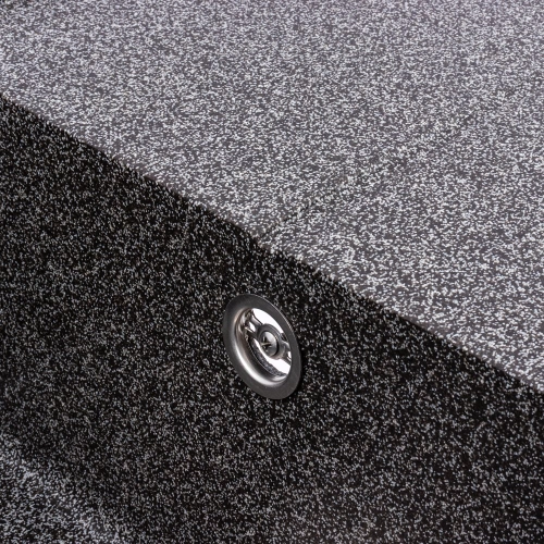 Гранитная мойка для кухни VALESO CALYPSO 7950 матовая Графит - Фото № 5