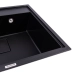 Гранитная мойка для кухни VALESO SHERLIT 6050 матовая Черная - Фото № 2