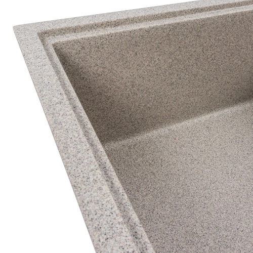 Гранитная мойка для кухни VALESO GALANS 7850 матовая Серая - Фото № 3