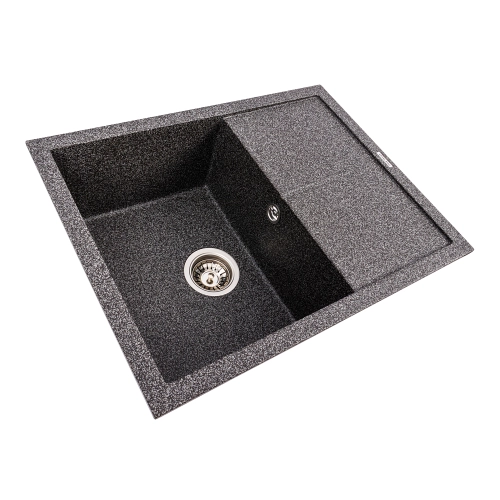 Гранитная мойка для кухни VALESO CRIPTA 6550 матовая Графит - Фото № 1