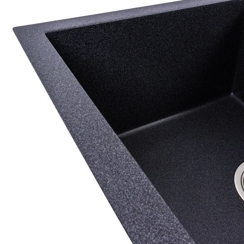 Гранитная мойка для кухни VALESO CRIPTA 6550 матовая Карбон - Фото № 1