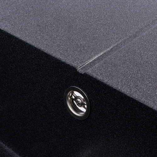 Гранитная мойка для кухни VALESO CRIPTA 6550 матовая Карбон - Фото № 3