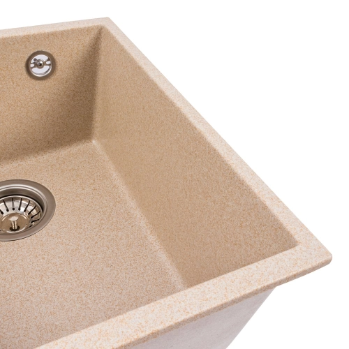 Гранитная мойка для кухни VALESO ROXY 3744 матовая Сафари - Фото № 2