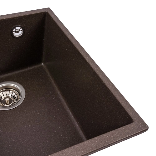 Гранитная мойка для кухни VALESO ROXY 3744 матовая Темная Скала - Фото № 2