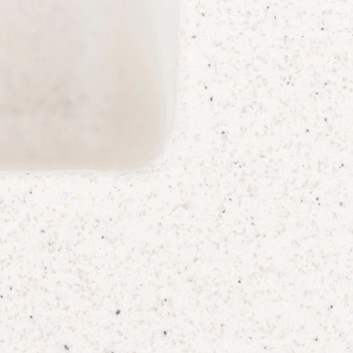 Гранитная мойка для кухни VALESO GALAX 5050 матовая Белая в точку - Фото № 5