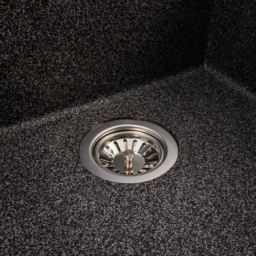 Гранитная мойка для кухни VALESO GALAX 5050 матовая Графит - Фото № 1