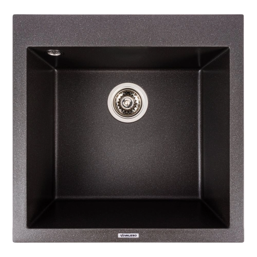 VALESO GALAX 5050 Granite Kitchen Sink, Matte Morion