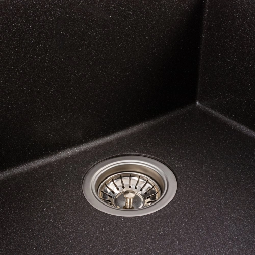 VALESO GALAX 5050 Granite Kitchen Sink, Matte Morion - Фото № 4