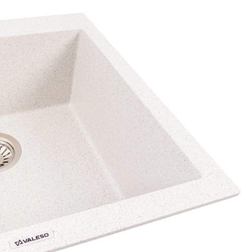 Гранитная мойка для кухни VALESO GALAX 5050 матовая Топаз - Фото № 2
