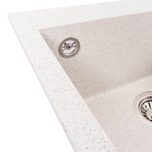 Гранитная мойка для кухни VALESO GALAX 5050 матовая Топаз - Фото № 3